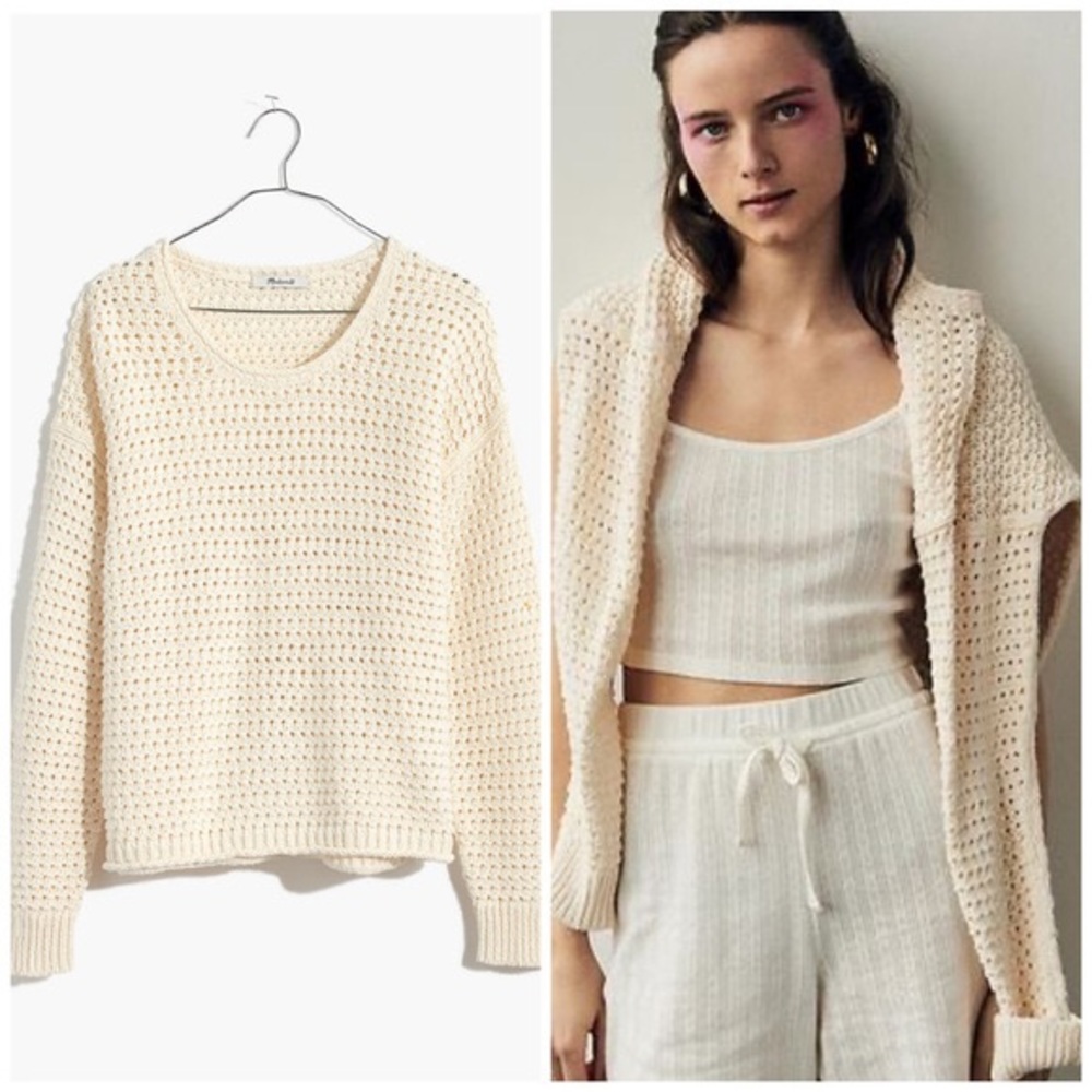 Madewell Open-Stitch Austen Pullover Sweater